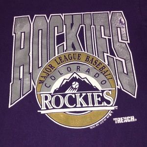 SOLD 1991 Rare Vintage Rockies baseball T-shirt